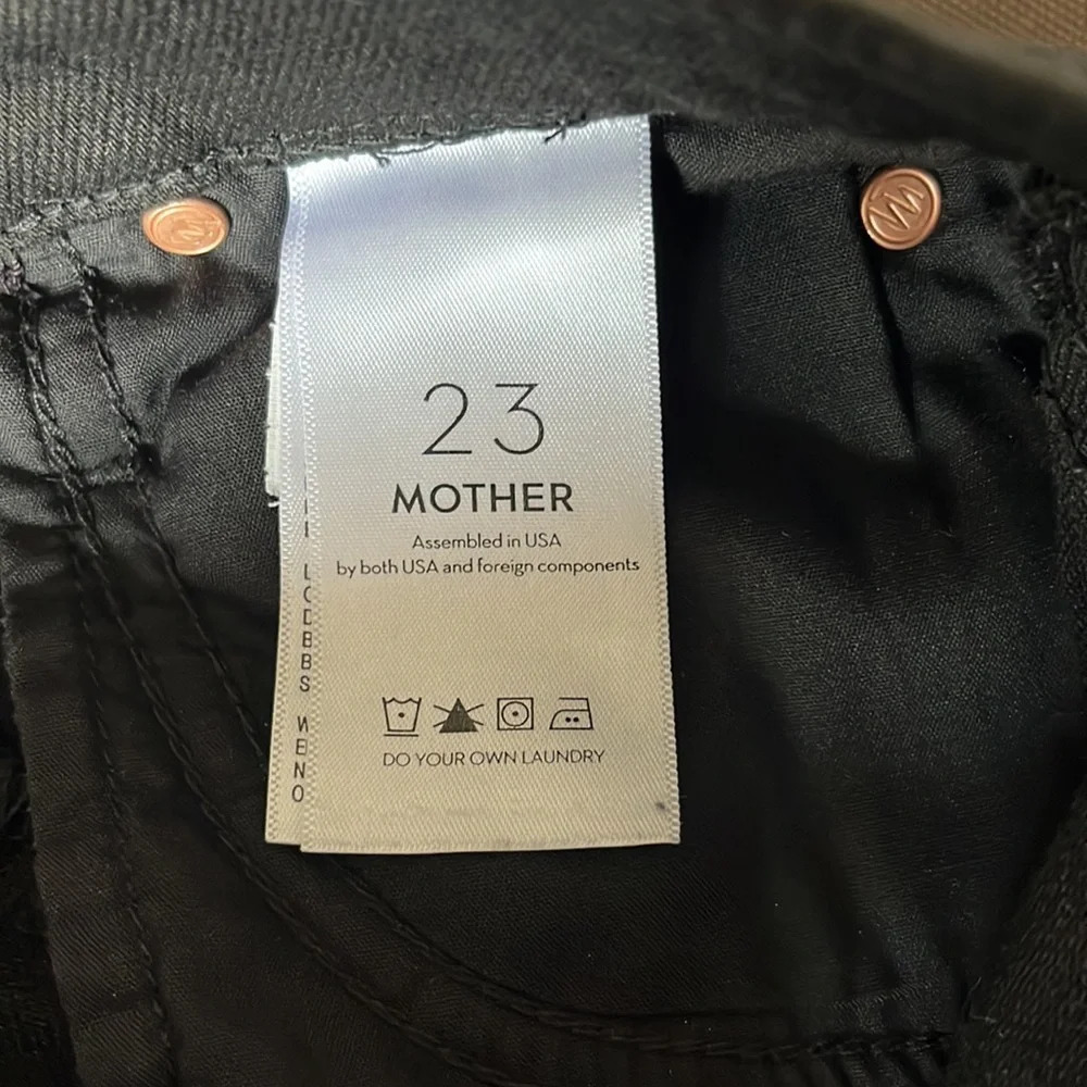 Mother The Rascal Ankle Fray in Pitch size 23 NWT - Picture 11 of 12